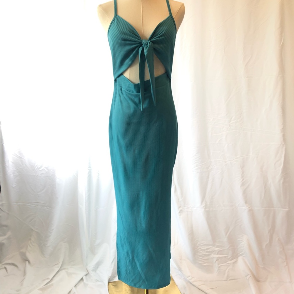 Teal Sleeveless Dress